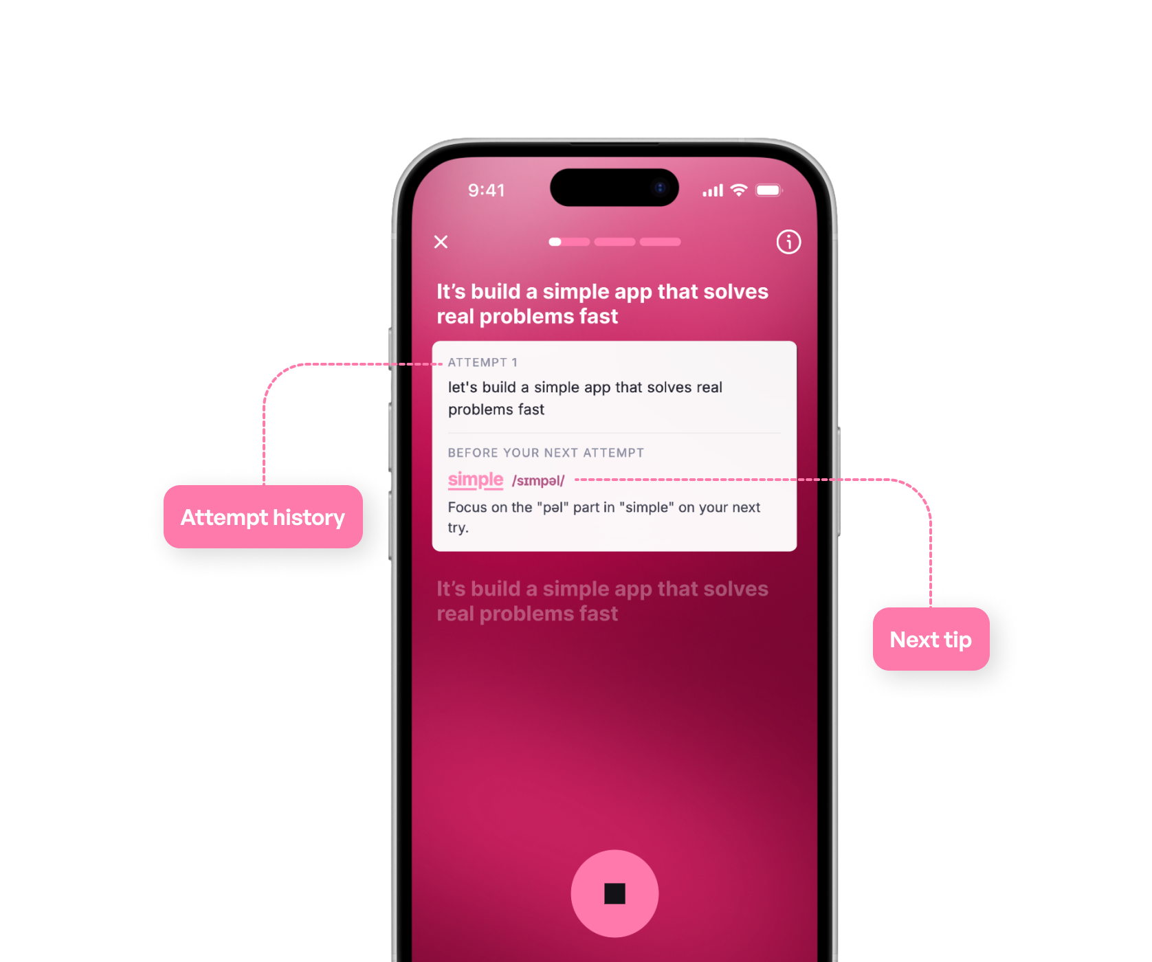 Real-time pronunciation feedback