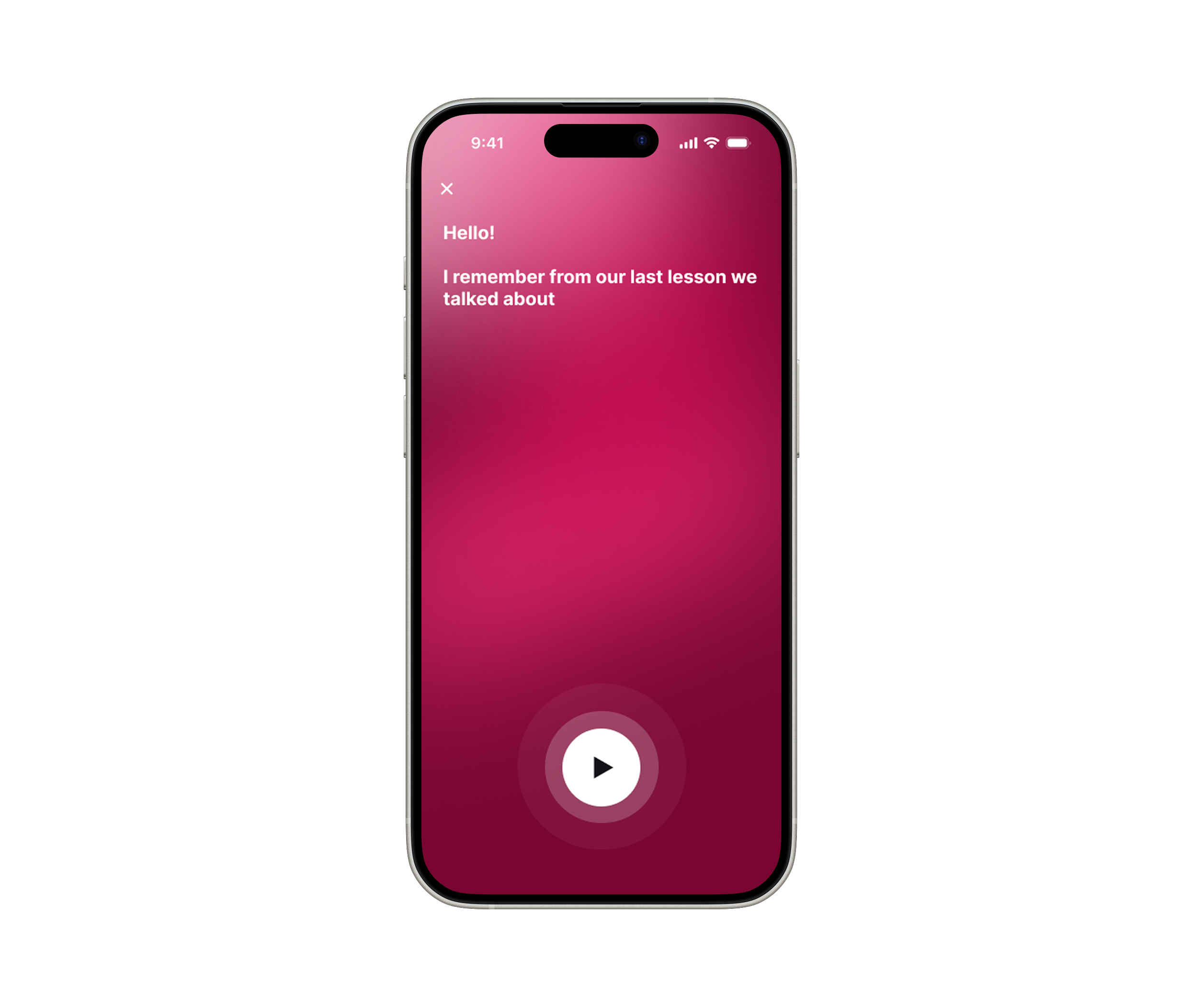 Practice — repeat and get feedback